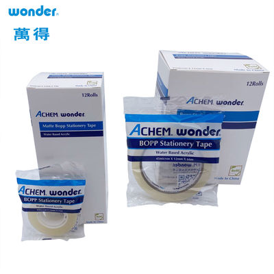 Enveloppe cadeau BOPP Tape de papeterie transparente largeur 15 mm Type de coupe de score Pour l'école