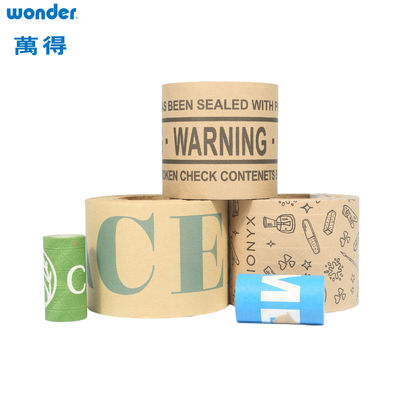 Tape autoadhésive de papier kraft blanc d' épaisseur 0,130 mm à base de solvant