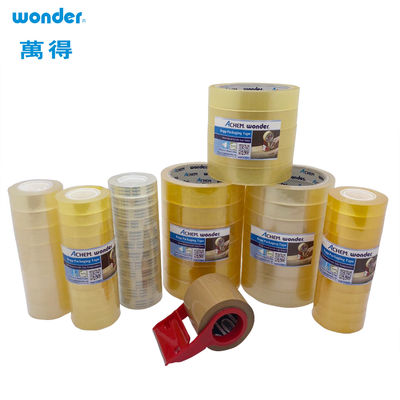 Enveloppe cadeau BOPP Tape de papeterie transparente largeur 15 mm Type de coupe de score Pour l'école