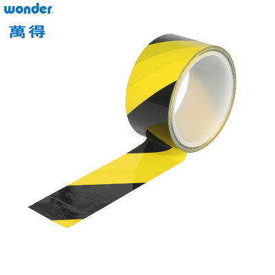 Wonder OPP Avertissement Rubans adhésifs PVC Jaune Noir Couleur Utilisation à l' intérieur