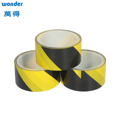 Wonder OPP Avertissement Rubans adhésifs PVC Jaune Noir Couleur Utilisation à l' intérieur