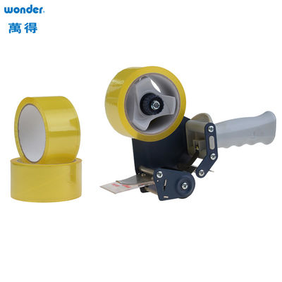 Dispensateur de bande d'emballage adhésif acrylique en plastique solide bleu pour boîte