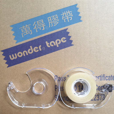Tape de papeterie BOPP transparente blanche mate 50 mm pour l'étiquetage