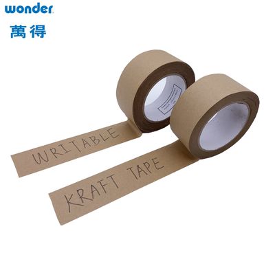 Tape d'emballage en papier brun gommé, bande Kraft de papier autoadhésif à base écrite