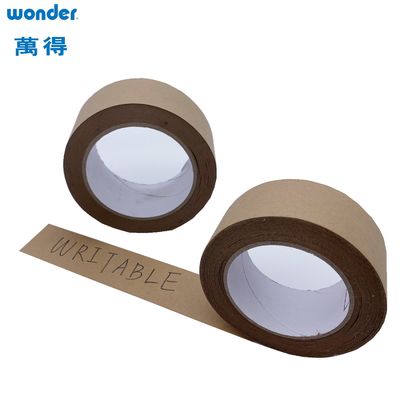 Tape d'emballage en papier brun gommé, bande Kraft de papier autoadhésif à base écrite
