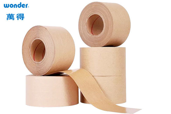 Tape d'emballage en papier gommé, bande d'expédition Kraft auto-adhésive écrite