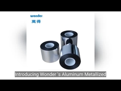 Tape d'emballage BOPP de type film métallisé de 0,055 mm